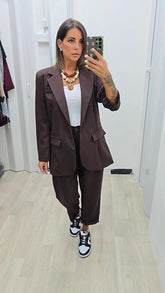 TAILLEUR OVERSIZE CHOCO